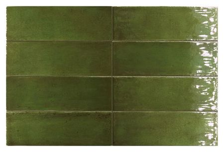 Керамическая плитка Equipe Fango 30675 Green Gloss настенная 5х15 см