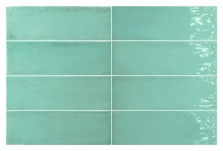 Керамическая плитка Equipe Fango 30682 Aquamarine Gloss настенная 5х15 см