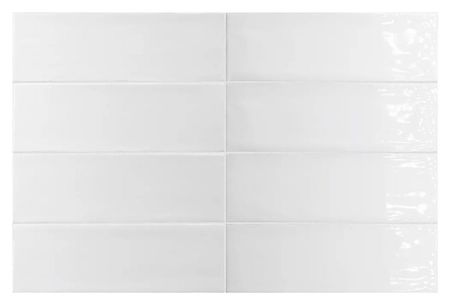 Керамическая плитка Equipe Fango 30684 Blanc Gloss настенная 5х15 см