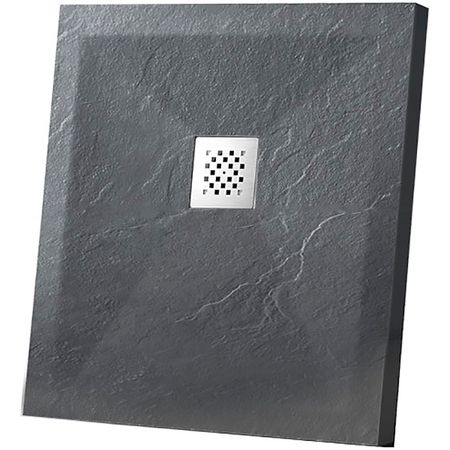 Душевой поддон из искусственного камня Vincea 90x90 VST-4SR9090A Антрацит