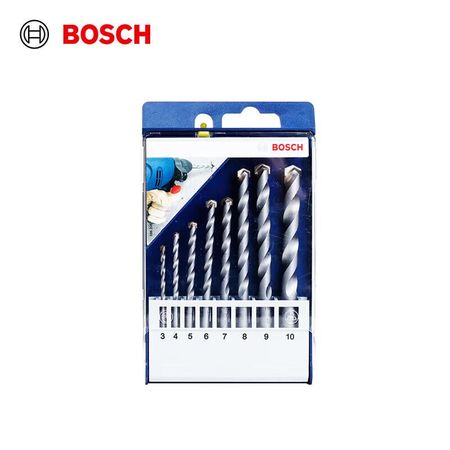 Набор ударных сверл с треугольной ручкой Bosch, 8 штук