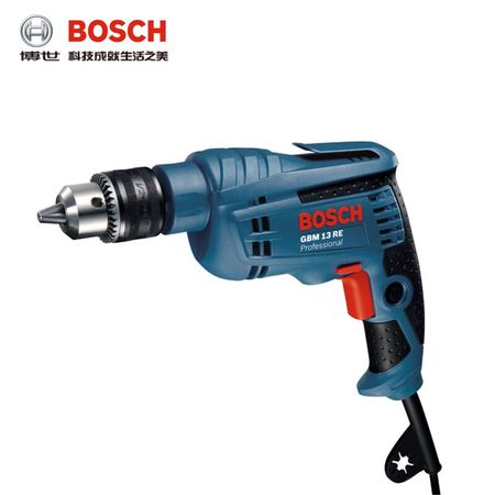 Дрель ручная электрическая Bosch GBM13RE с регулировкой скорости вперед и назад, 220 В