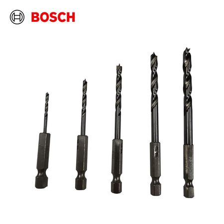 Набор ударных сверл для деревообработки Bosch, 5 штук