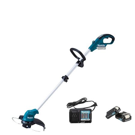 Газонокосилка Makita UR100DSAEY, две батареи и одно зарядное устройство