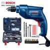 Дрель электрическая Bosch GBM 340 + насадки, набор инструментов