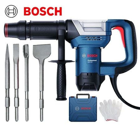 Отбойный молоток Bosch GSH500 с насадками, 1100W