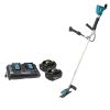Газонокосилка аккумуляторная Makita DUR365UPM2 + два аккумулятор 4.0Ah, двойное зарядное устройство