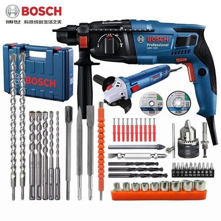 Перфоратор Bosch GBH220 + насадки, 720W