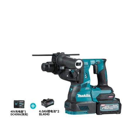 Перфаратор Makita HR003GM201 + два аккумулятора 4.0Ah, зарядное устройство