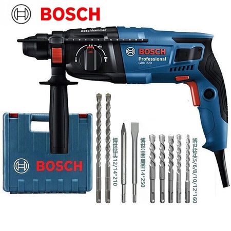 Перфоратор Bosch GBH220 с насадками, 720W