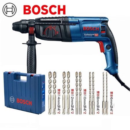 Перфоратор Bosch GBH 2-26 DRE + сверла: 14 мм, 12 мм, 10 мм, 8 мм, 6 мм