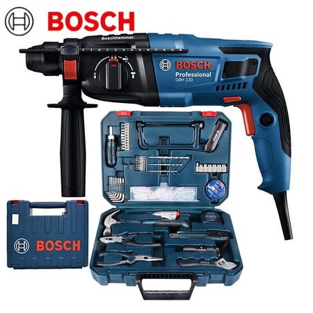 Перфоратор Bosch GBH 220, 720W + набор инструментов
