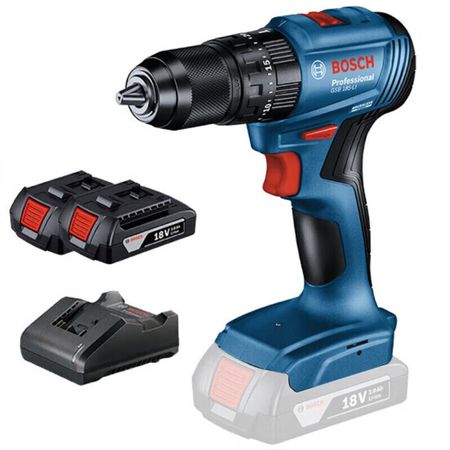 Дрель аккумуляторная Bosch GSB185-Li + два аккумулятора 18V, зарядное устройство