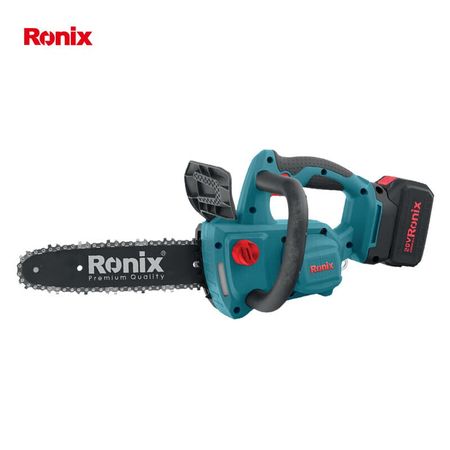 Немецкая литиевая электрическая цепная пила Ronix 8651 20В, два аккумулятора (4,0 Ач), один заряд