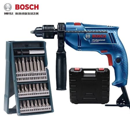 Дрель электрическая Bosch GSB 550 + набор отверток типа X, 25 предметов