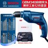 Дрель электрическая Bosch GBM340 + сверла, 15 штук