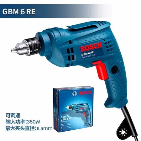 Дрель электрическая Bosch GBM 6 RE, 6.5 мм