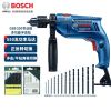 Дрель пистолетная Bosch GSB550 + комплект сверл, 13 штук