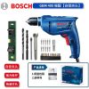 Дрель электрическая Bosch GBM 400 + комплект сверл, уровень