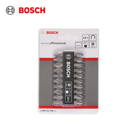 Двусторонняя бита Bosch PH2 S2 45 мм, 10 штук