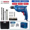 Дрель электрическая Bosch GBM400 + набор инструментов для сверления отверстий