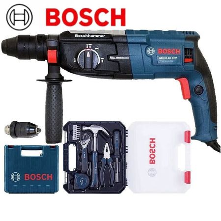 Перфоратор электрический Bosch GBH2-28 + комплект инструментов