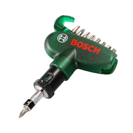 Отвертка с насадками Bosch, зеленый