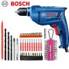 Дрель электрическая Bosch GBM 400 + набор насадок, комплект бит