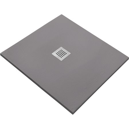 Душевой поддон из искусственного камня Starohome Solid 80х80 1237829 Grey Matt