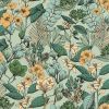 Обои Caselio Flower Power 101857129 Винил на флизелине (0,53*10,05) Зеленый, Цветы