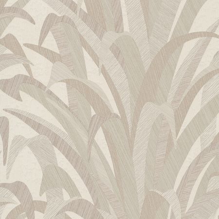 Обои Grandeco Cumaru CU 3009 Винил на флизелине (0,53*10,05) Бежевый/Коричневый, Листья