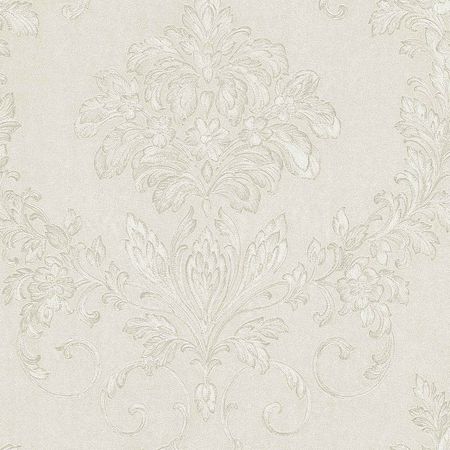 Обои Emiliana Parati Luce 72881 Винил на флизелине (1,06*10,05) Белый, Дамаск