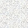 Обои Erismann Code Nature 12110-14 Винил на флизелине (1,06*10,05) Белый/Серый, Листья