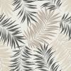 Обои Grandeco Asperia A 56201 Винил на флизелине (0,53*10,05) Белый/Бежевый/Черный, Листья