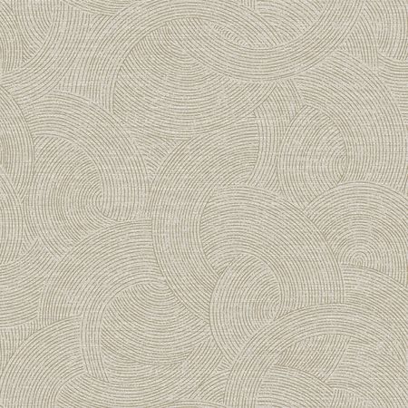 Обои Grandeco Perfect Harmony PH 3304 Винил на флизелине (0,53*10,05) Коричневый/Серый, Круги/Полоса/Рогожка