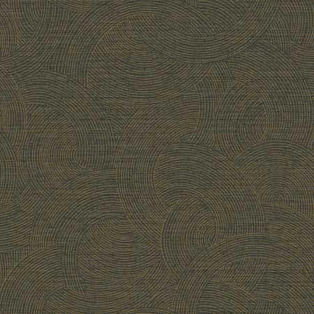 Обои Grandeco Perfect Harmony PH 3313 Винил на флизелине (0,53*10,05) Коричневый/Черный, Круги/Полоса/Рогожка