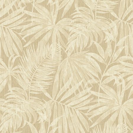 Обои Grandeco Perfect Harmony PH 3412 Винил на флизелине (0,53*10,05) Бежевый/Коричневый, Листья/Рогожка
