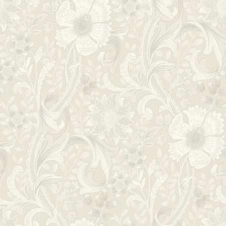 Обои Grandeco Perfect Harmony PH 3101 Винил на флизелине (0,53*10,05) Серый/Серебряный/Бежевый, Цветы/Листья