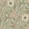 Обои Grandeco Perfect Harmony PH 3107 Винил на флизелине (0,53*10,05) Бежевый/Зеленый, Цветы/Листья