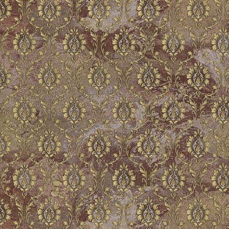 Обои Decori-Decori Carrara 2 83617 Винил на флизелине (1,06*10,05) Коричневый/Золотой, Дамаск