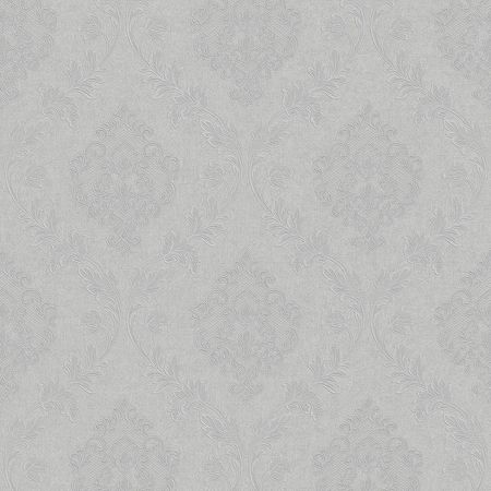 Обои Grandeco Avrora A66803 Винил на флизелине (1,06*10,05) Серый/Серебряный, Дамаск