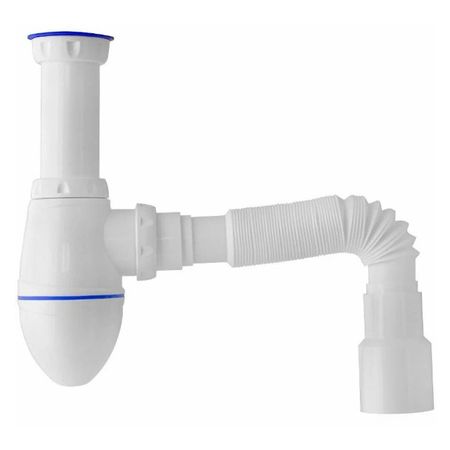 сифон для раковины UNICORN 1.1/2"х40 без выпуска с гибкой трубой 40х40/50