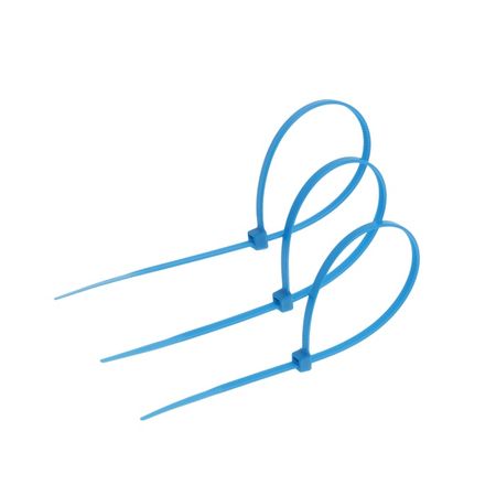 Хомут нейлоновый для стяжки, ТУНДРА, 3.6×200 мм, синий, 25 шт.