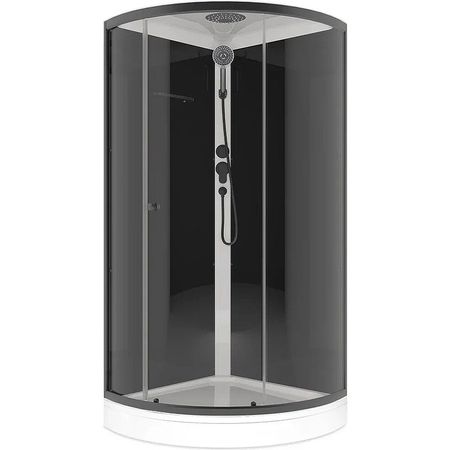 Душевая кабина Melodia della vita Jive BLack 90x90 MB02008 без гидромассажа