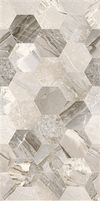 Керамическая плитка Eurotile (Rus) Istambul Grey Decor Matt 5 IT 0146 M настенная  25х50 см