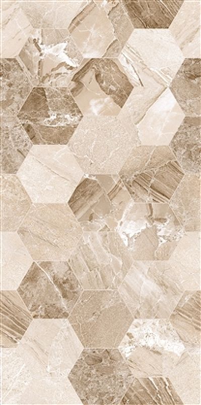 Керамическая плитка Eurotile (Rus) Istambul Beige Decor Matt 5 IT 0154 M настенная  25х50 см