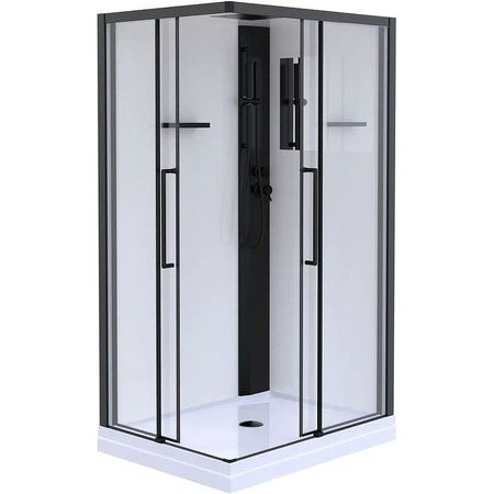 Душевая кабина Esbano Muse ESM-108CKR 100x80 L ESKM108CKRL без гидромассажа