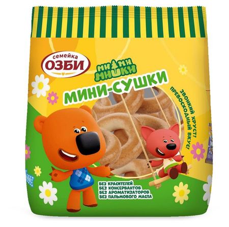 Сушки мини Семейка ОЗБИ Ми-Ми Мишки, 100 г