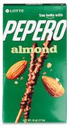 Соломка LOTTE Almond Pepero в шоколадной глазури с миндалем, 36 г