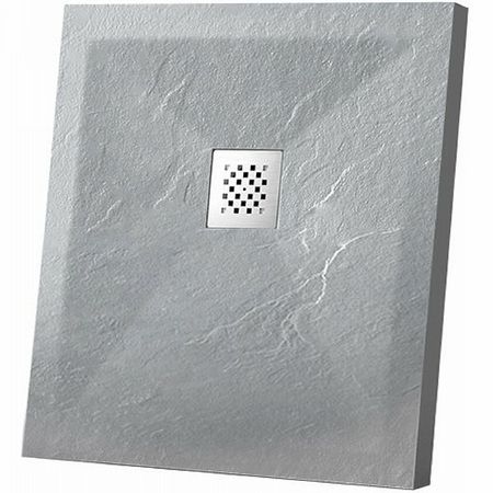 Душевой поддон из искусственного камня Vincea 100x100 VST-4SR1010G Серый